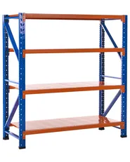 Garage Shelving FIUGGI 200 cm 200 cm Metal Orange_1011239