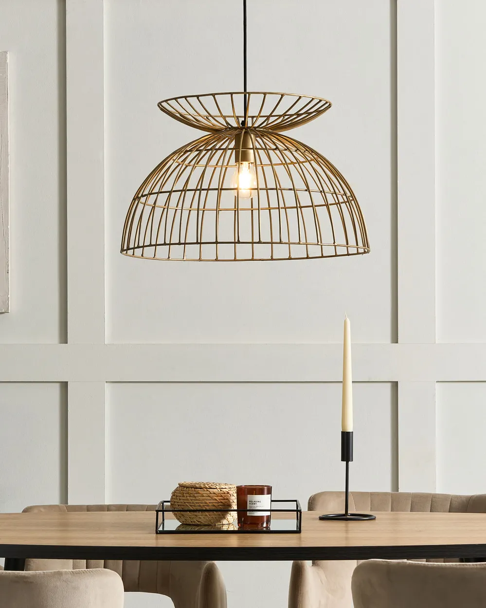 Pendant Lamp MAHANADI Metal Brass