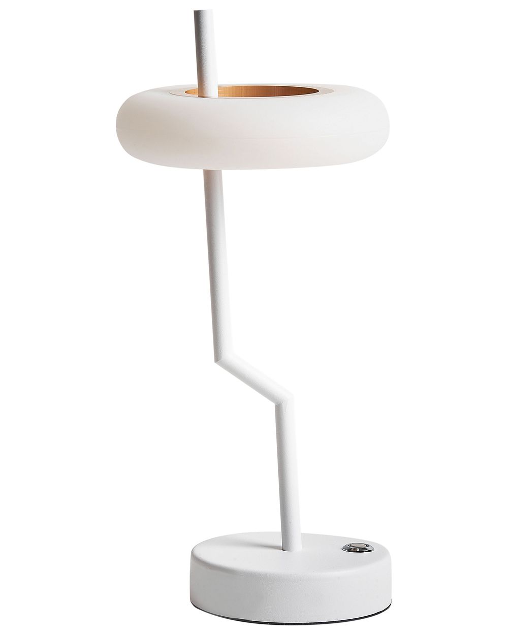 Trådløs LED-bordlampe ALVIELA Med dimmer Metall Hvit