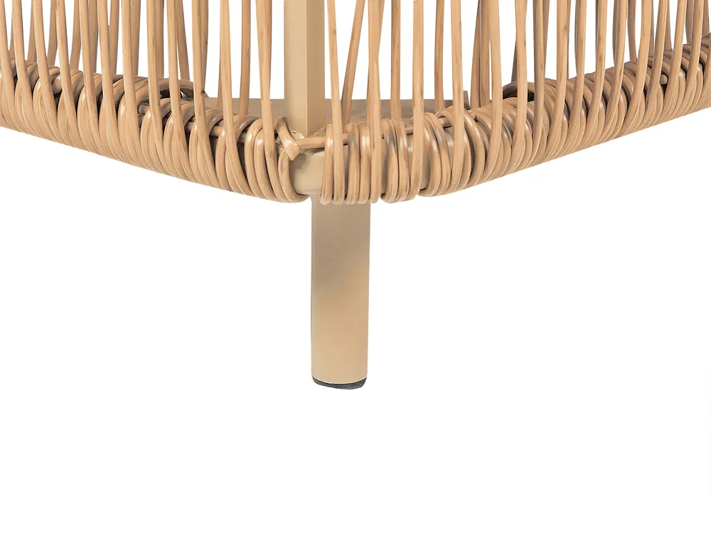 Solseng med pute OSINI PE-rotting Beige_863889