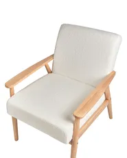 Armchair ESRUM Boucle Light Brown/ White_943331