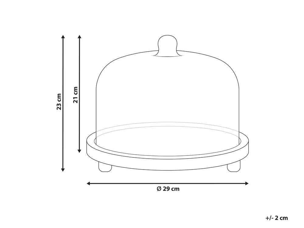 Cake Stand FAJUM Mango Wood Light Brown_902207
