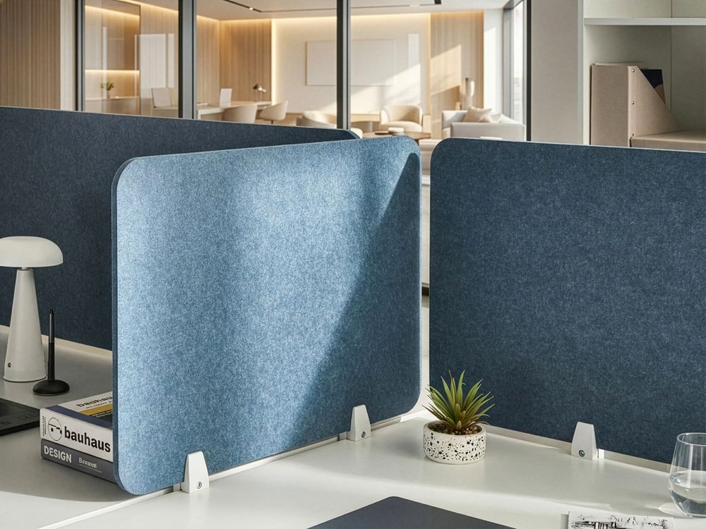 Desk Screen SPLIT 72 x 50 cm Blue