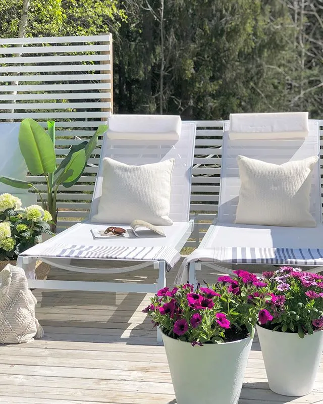 Sun Lounger CATANIA Reclining Metal White_771042