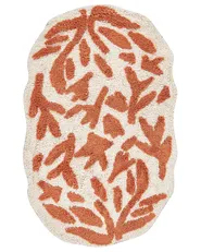 Bath Mat DERIK Orange 60 x 90 cm Cotton_905494