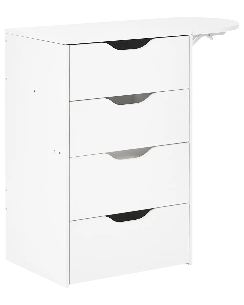 Dressing Table with Mirror and Stool BELOEIL White