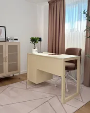 Skrivbord JOHNSON 112 cm 50 cm Ljusbeige_1142914