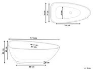 Freestanding Bathtub GUIANA 1730 x 820 mm Black_806619