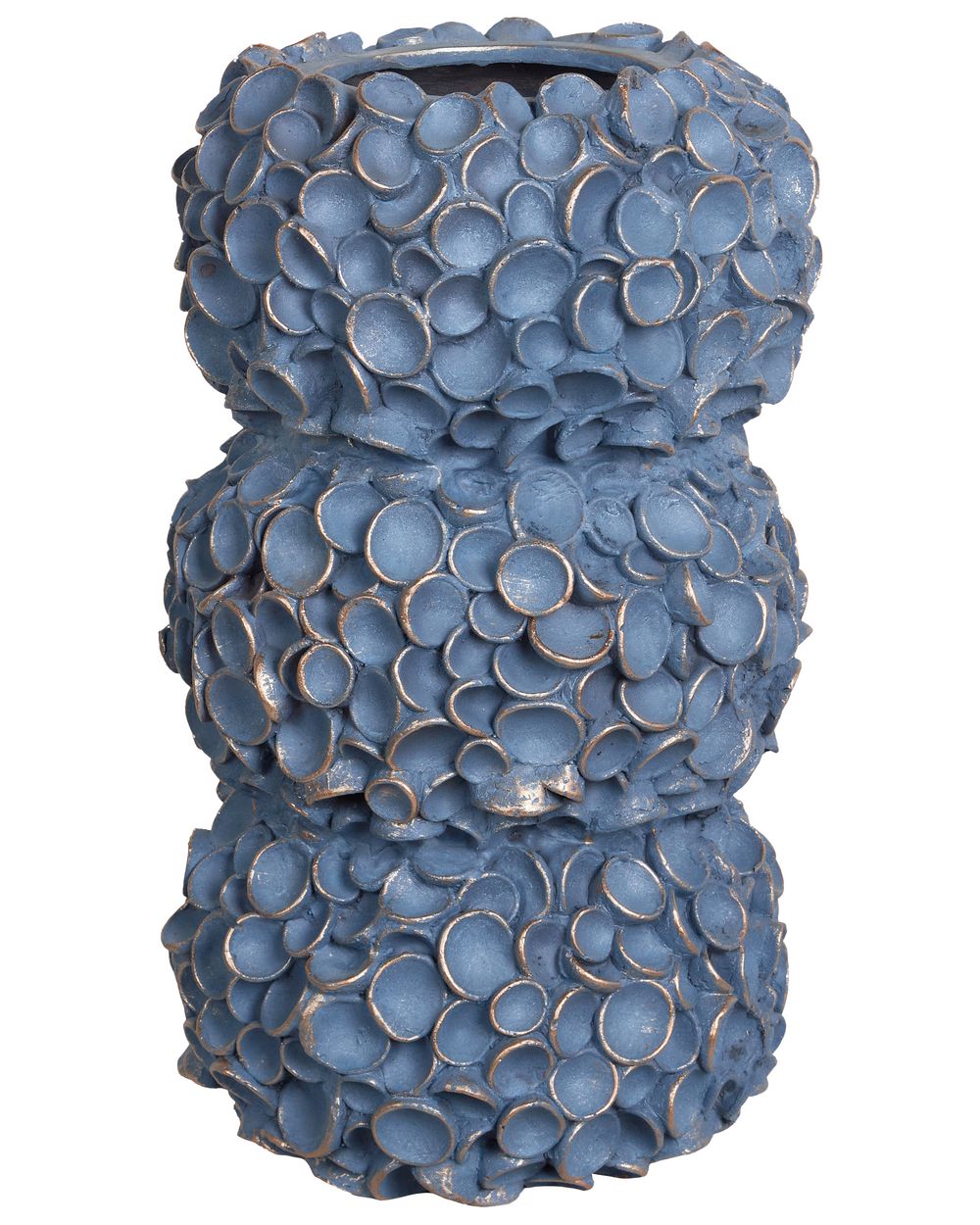 Flower Vase MUZAKI 52 cm Ceramic Blue