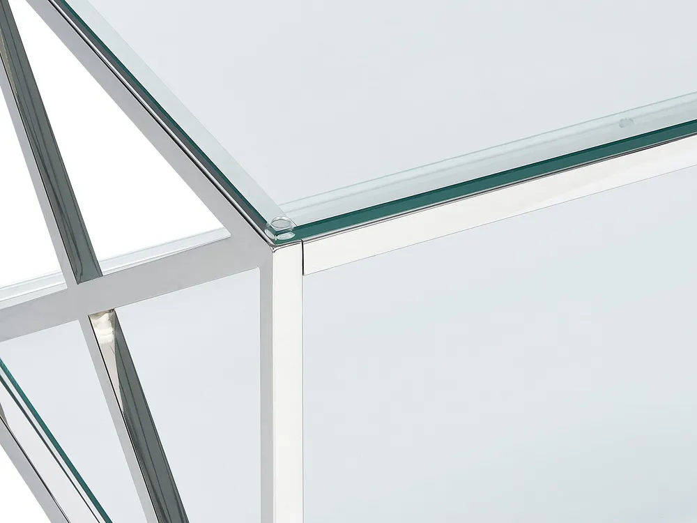 Soffbord AUDET Härdat glas Silver_857818