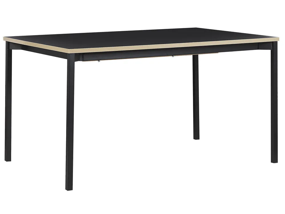 Förlängningsbart matbord AVIS Svart 140/190 cm 90 cm_792991