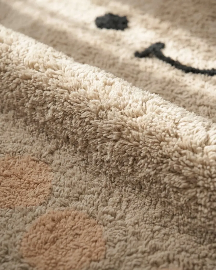 Kids Rug REXY Light Brown 80 x 120 cm Cotton_1149785