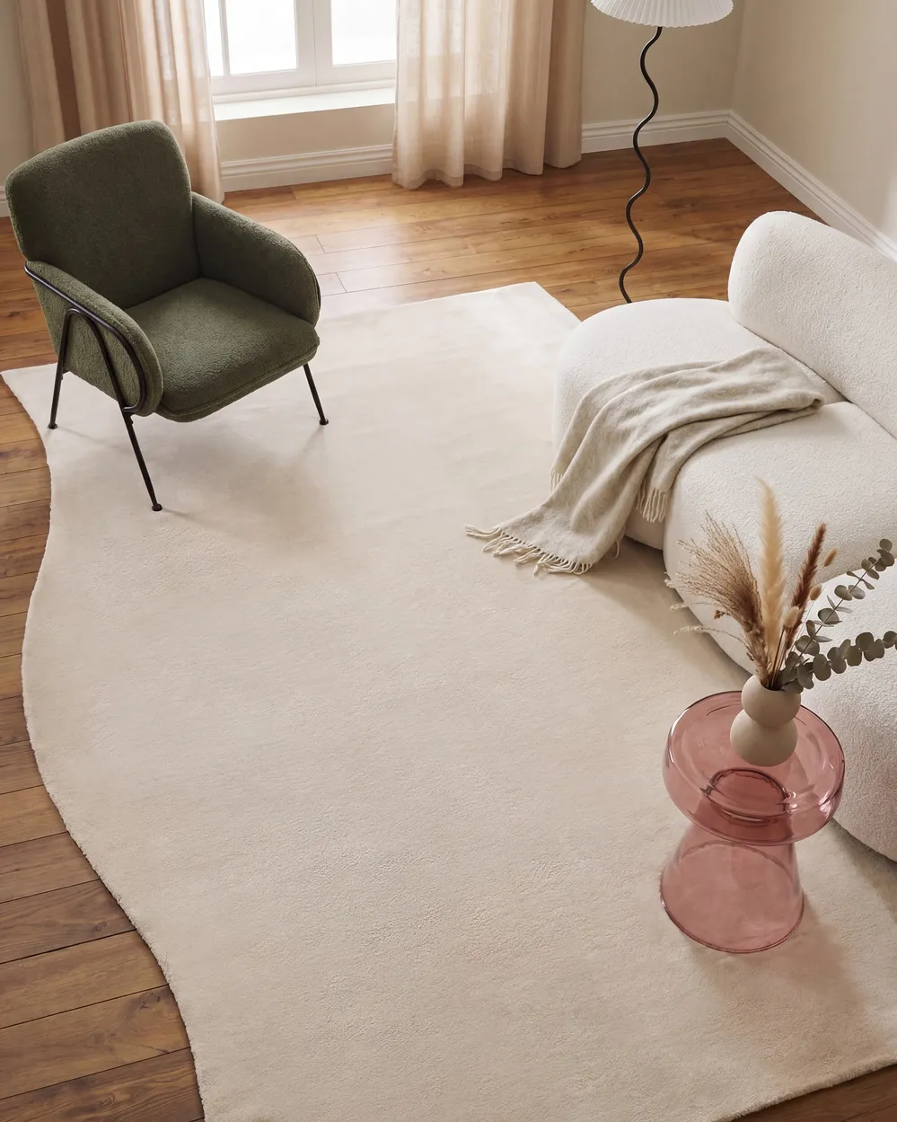 Matta TANGRA Ljusbeige 160 x 230 cm_1101078