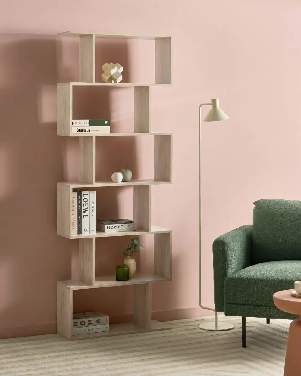6 Tier Bookcase VALDOSA 190 cm Light Brown