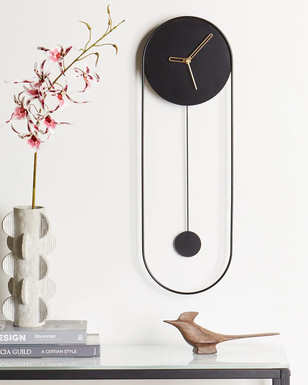 Wall Clock SALVAN 20 cm Metal Black