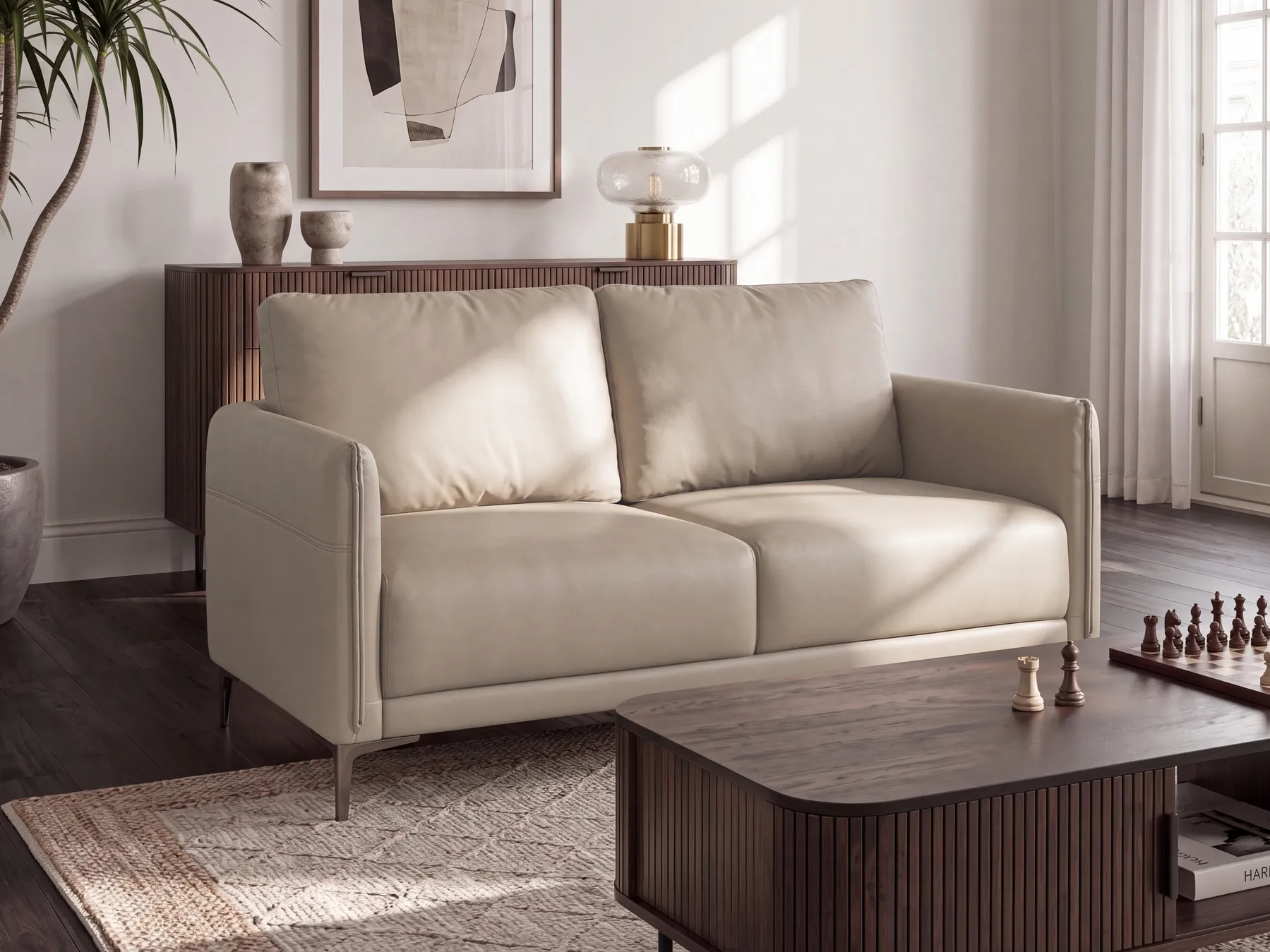 Soffa 2-sits CILENS Taupe_1120528