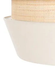Pendant Lamp ATOYAC Faux Linen Beige_906202