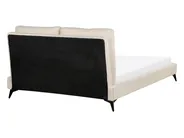 Bed Boucle MELLE 140 x 200 cm (EU Double) Beige_882570