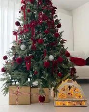 Joulukoriste LED-valo NORSJO 36 cm Vaaleanruskea_1043090