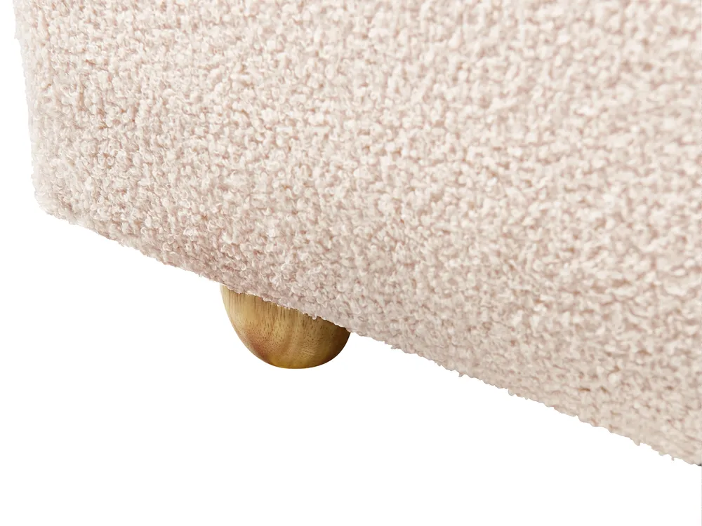 Ottoman Bed BLAGNAC Boucle Light Beige 140 x 200 cm (EU Double)_1009299