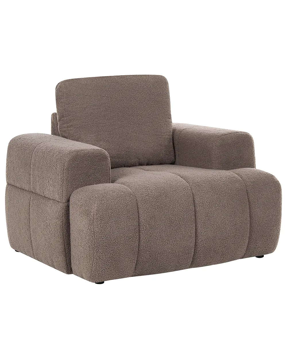 Lenestol NARILLA Bouclé Gråbrun_1161487