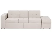 Sofa Bed 3 Seater FALSTER with Storage Fabric Beige_751395