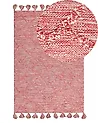 Rug NIGDE Red 140 x 200 cm Cotton