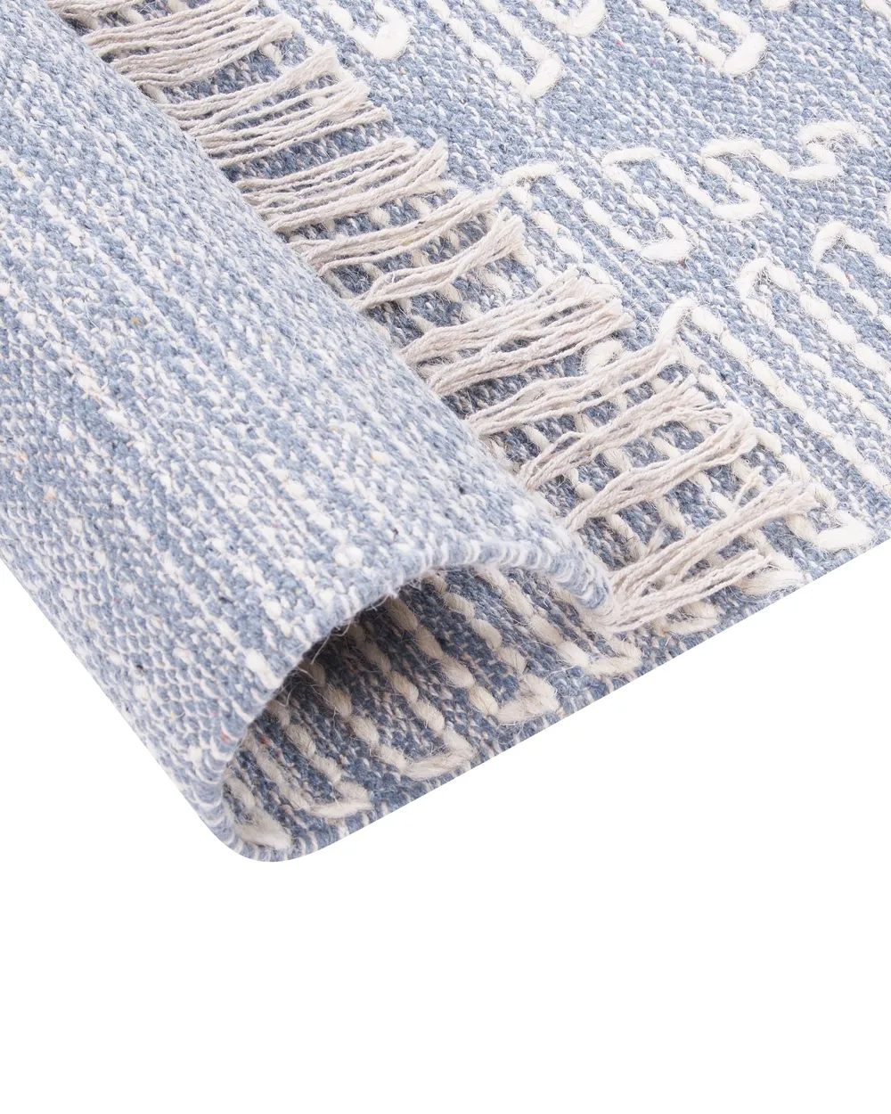 Rug ANSAR Blue 160 x 230 cm Cotton_861037