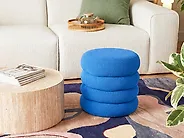 Pouffe SUMPTER Boucle Blue_1176569