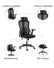 Kontorstol ERGONOX Svart_1071050