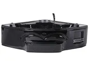 Corner Hot Tub with LED CUYABENO 2110 x 1500 mm Black_1033701