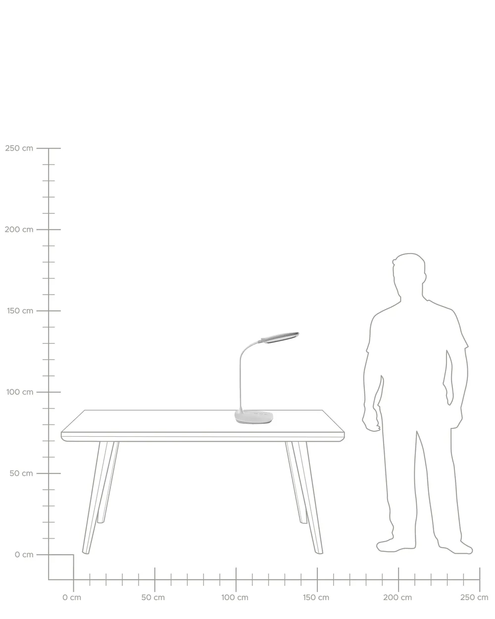 LED Desk Lamp HYDRA with Dimmer White_1018789