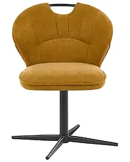 Sett med 2 stoler WORCESTER Chenille Sennepsgul_1156580