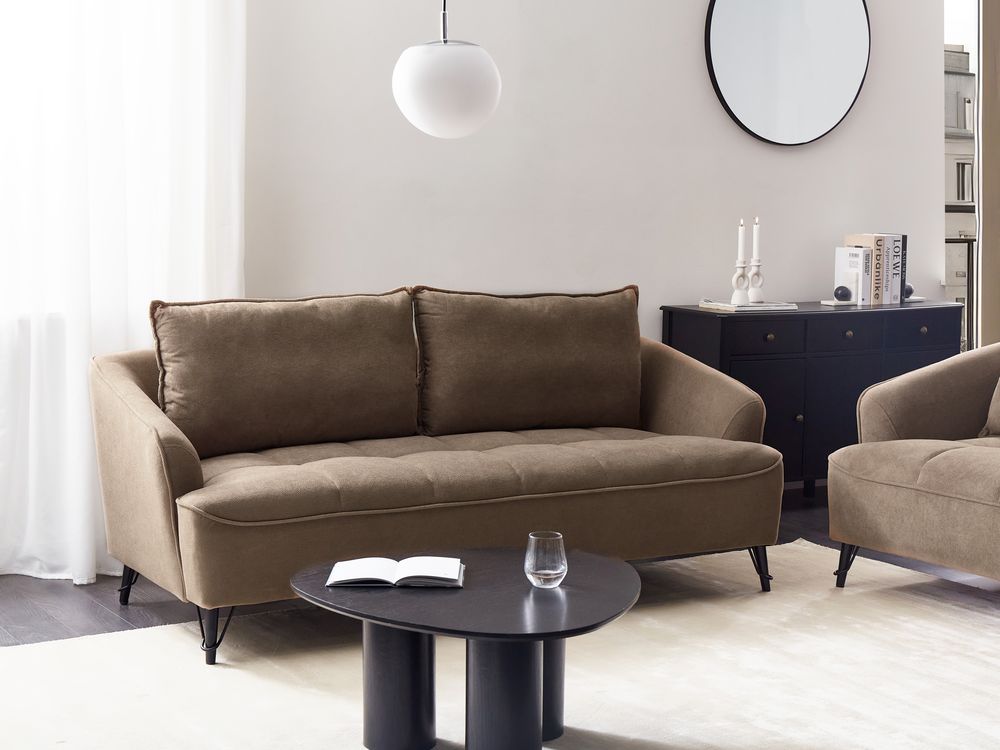Sofa 3-seter HOBRO Brun