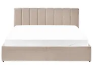 Ottoman Bed DREUX Velvet Taupe 180 x 200 cm (EU Super King)_1012318
