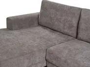 Hörnbäddsoffa 3-sits NUBORG Chenille Taupe Högervänd_1017454