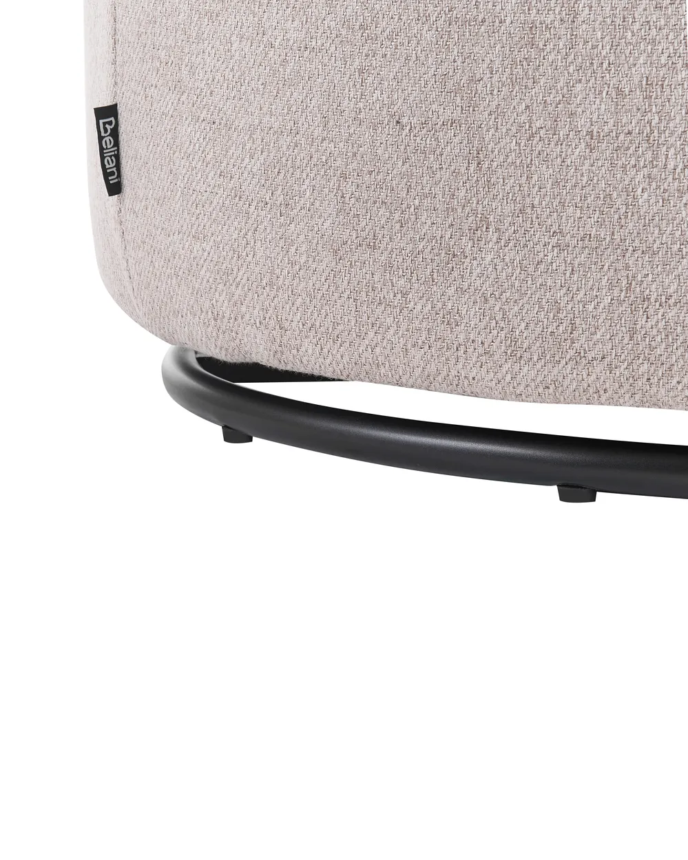 Swivel Armchair HORSENS with Storage Fabric Beige_1063307