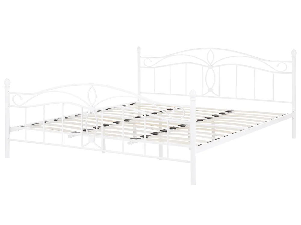 Bed Metal ANTLIA 180 x 200 cm (EU Super King) White_806752
