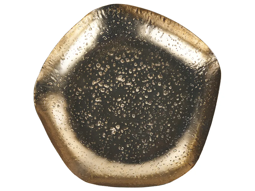Set of 3 Trinket Dishes UJUNG Metal Gold_849387