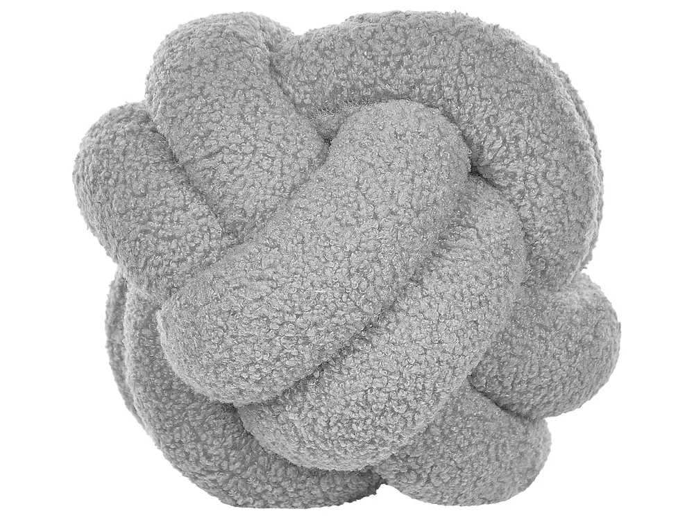 Set of 2 Decorative Cushions MALNI 19 x 19 cm Boucle Grey Solid_854844