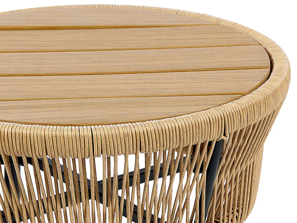 Caféset med kuddar GARGANO Konstrotting Naturlig_856506