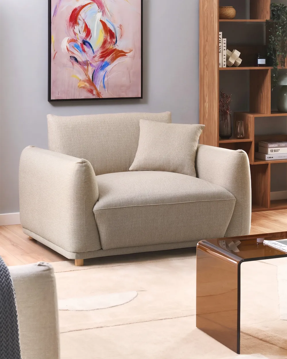 Armchair JUBEK Fabric Beige