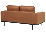 Sofa 2 Seater SOVIK Faux Leather Brown_906265