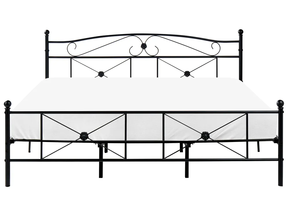 Sänky Metalli RODEZ 180 x 200 cm Musta_740643