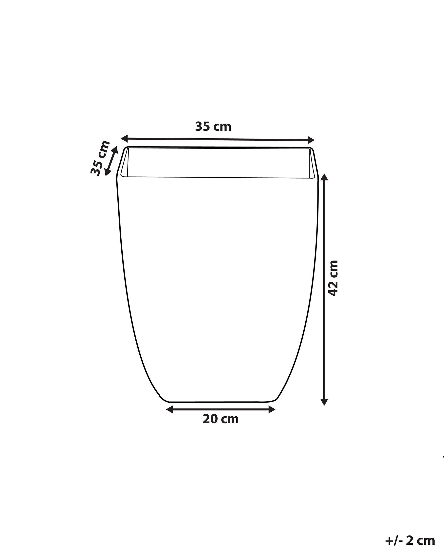 Plant Pot MIRO 35 cm White Marble_773511