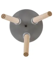 Korotettu kukkaruukku NAUSA 30 cm Vaaleanharmaa_808774