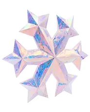 Seinäkoristesetti 3 kpl LED-valo MULTIA 25 cm Lumihiutale Monivärinen_1186413