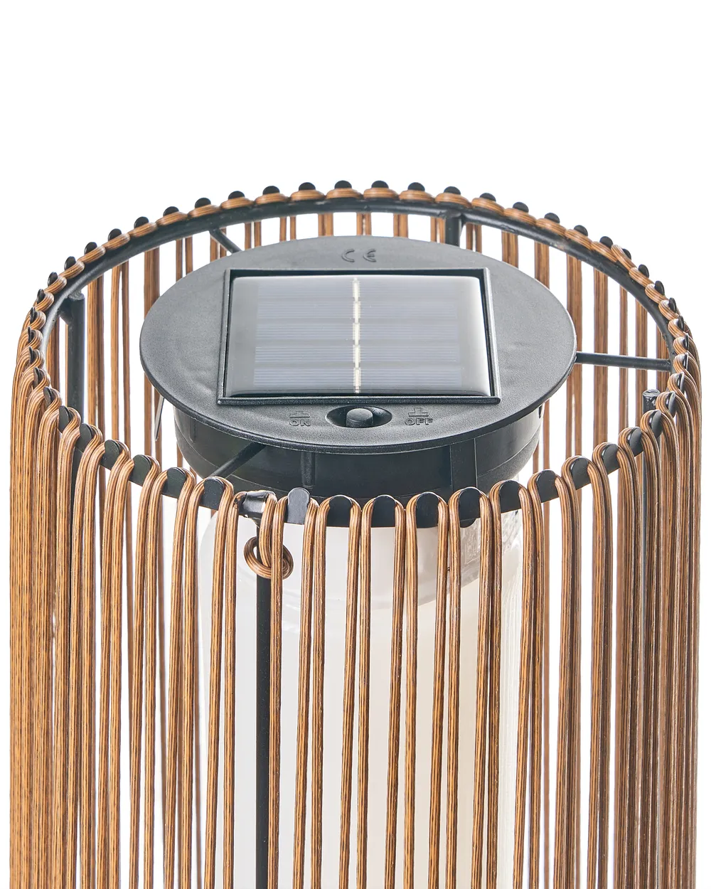 Solar Powered Lantern SEMLIKI 68 cm Natural_1042984