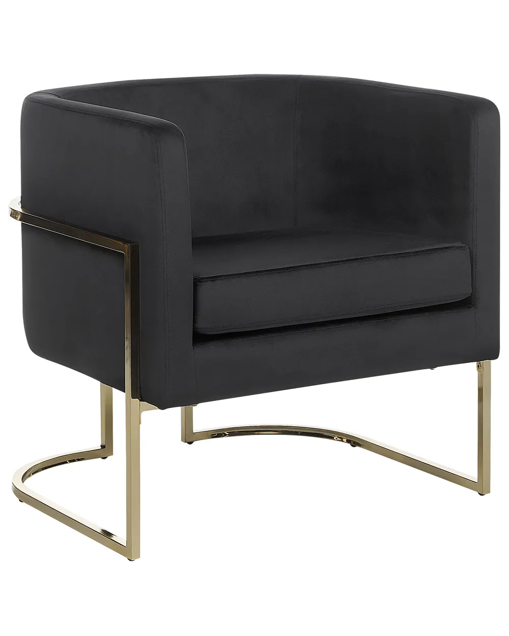 Armchair SIRKKA Velvet Black