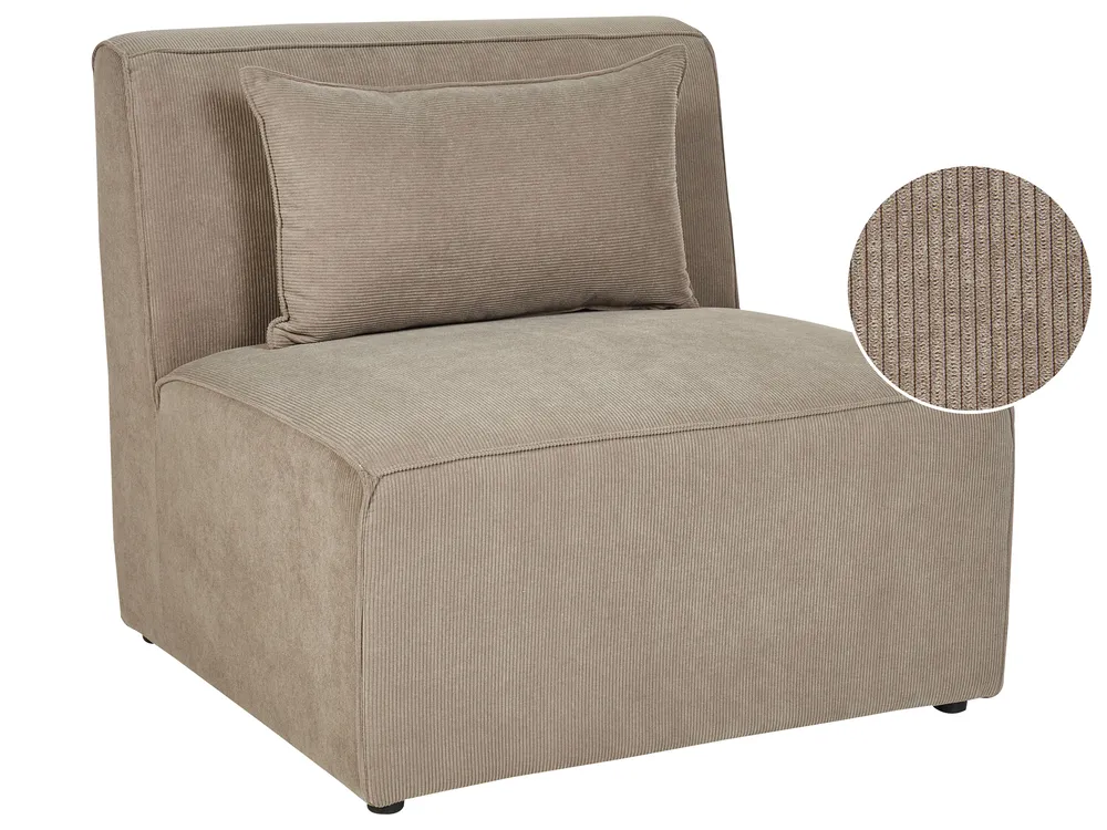 1-Seat Section LEMVIG Corduroy Taupe_876024